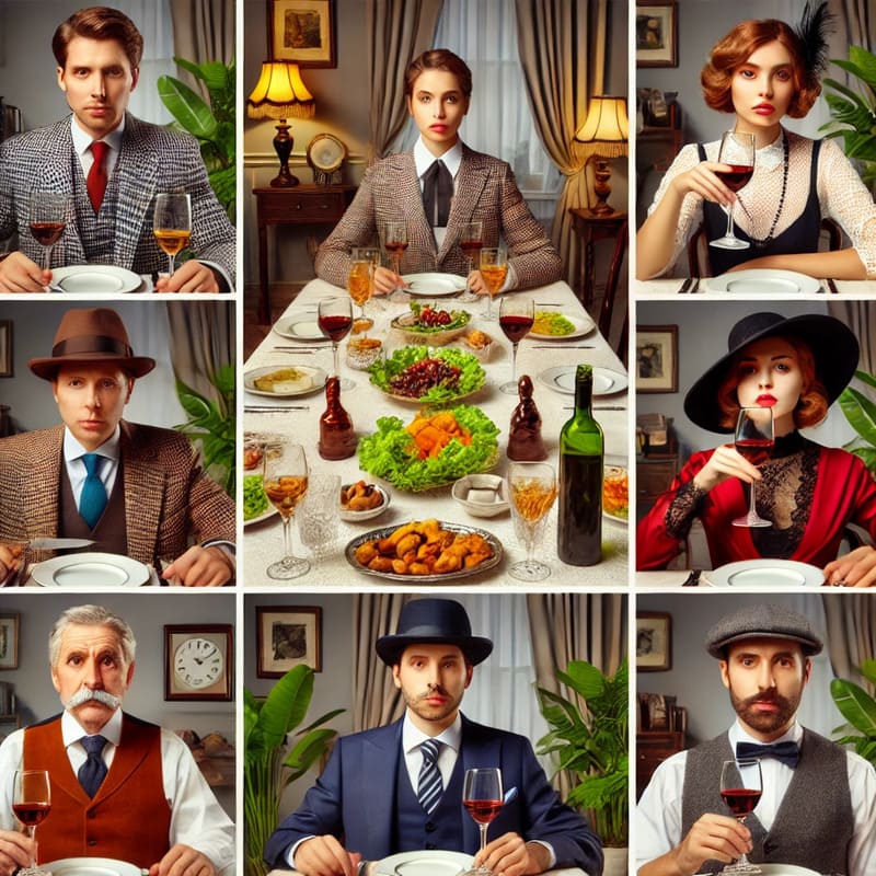 Come creare personaggi intriganti per una cena con delitto