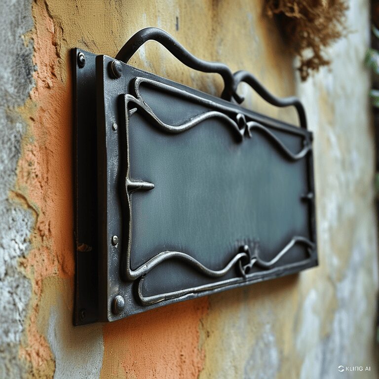 Cartelli vintage in metallo da a