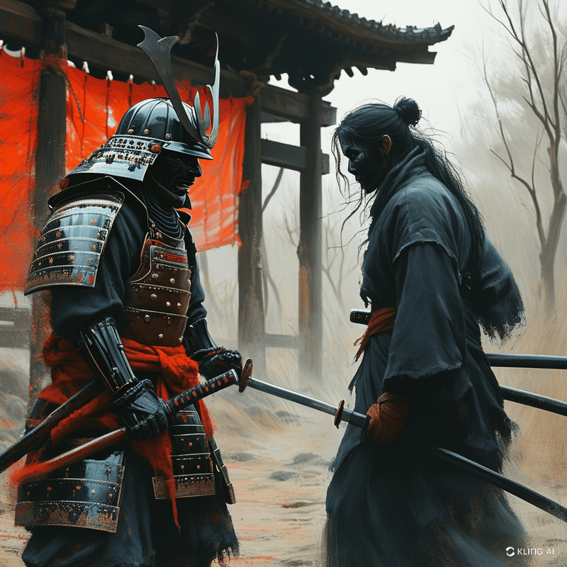 Samurai e Spettri che lottano