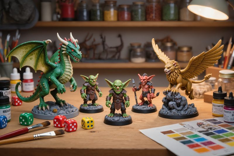 collezione miniature stampate creature