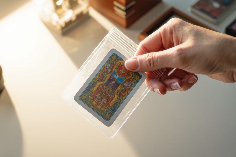 Collezionista archivia carta rara