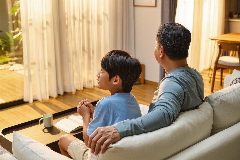 Divano conversazione familiare serale