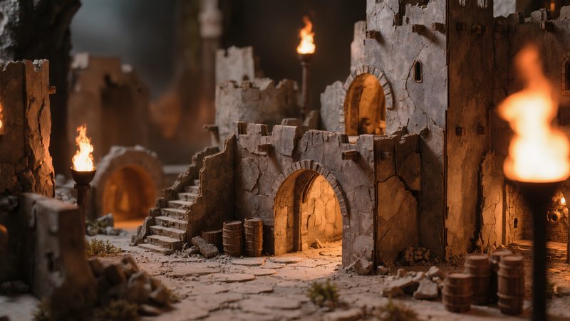 Scenografie Low-Cost: Costruire Dungeon Epici con Materiali di Recupero