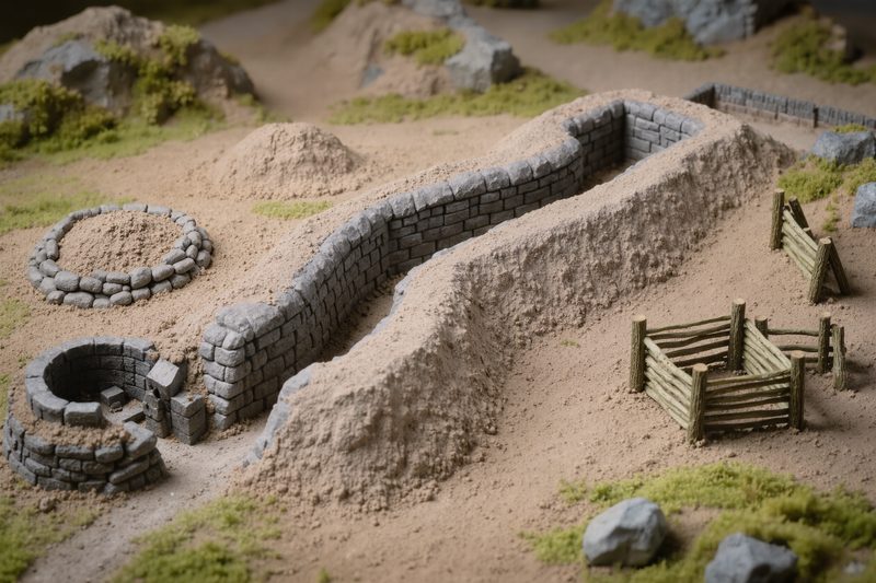 Trincee Fortificazioni Miniatura