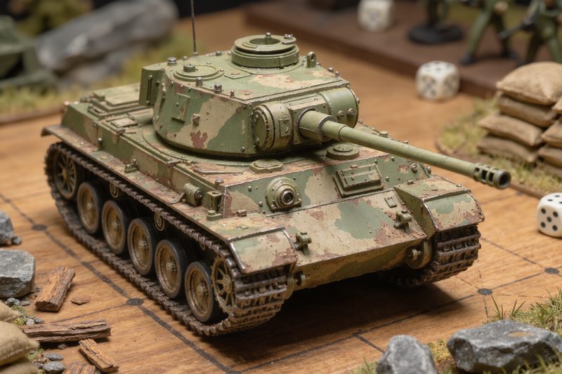 carro armato tiger dettaglio