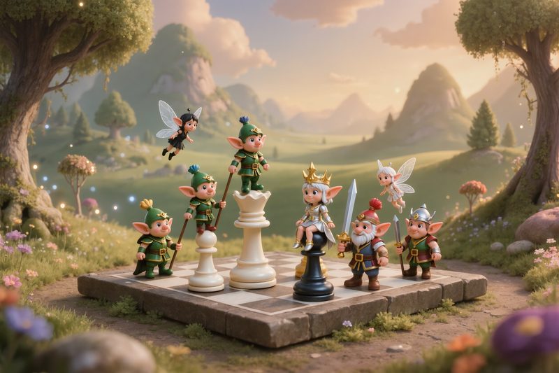 chessboard tiny folk