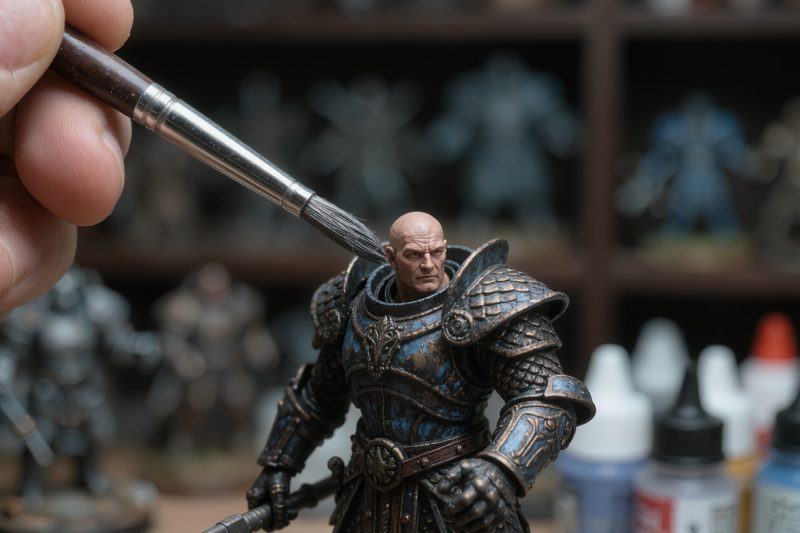pennello dettaglio miniatura dipinta