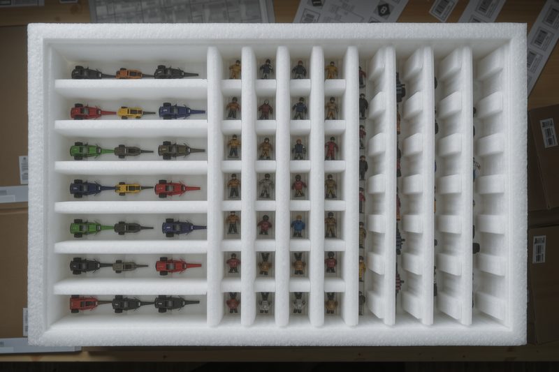 vaschette storage miniature organizzate