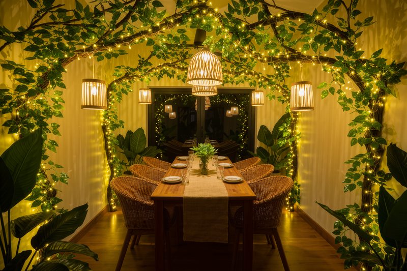 allestimento foresta incantata