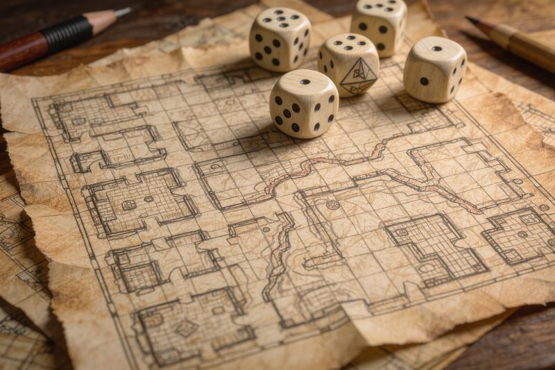 mappa su carta millimetrata